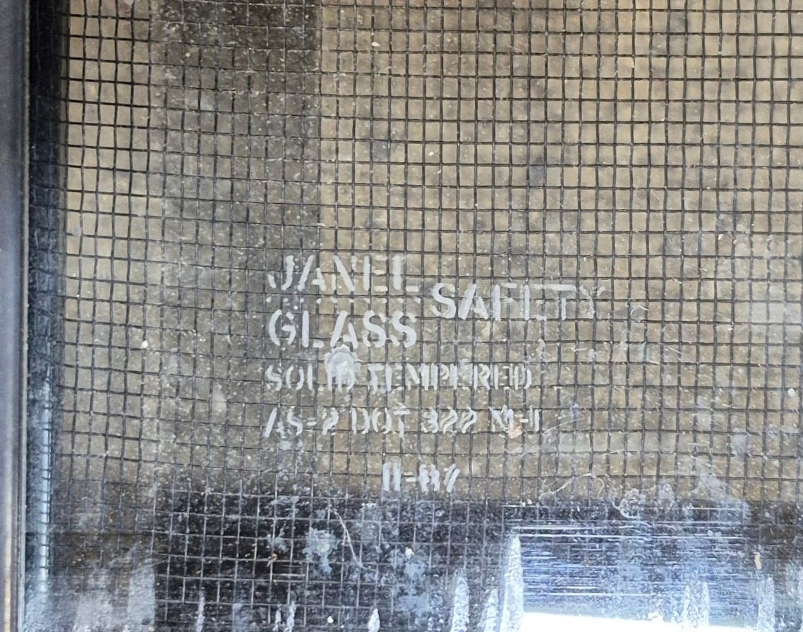 Used Black Radius Opening Window : 42 1/4