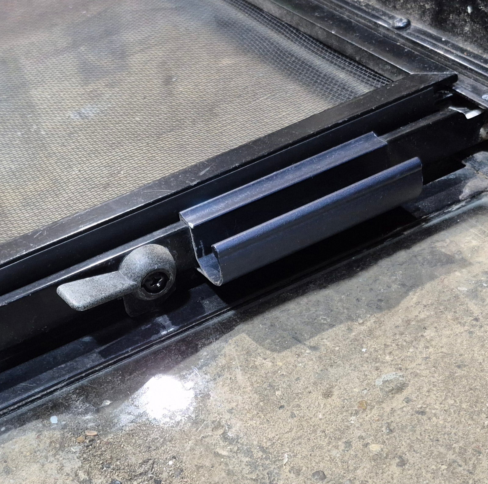 Used Black Radius Opening Window : 42 1/4