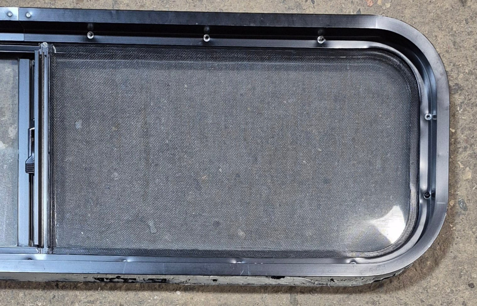 Used Black Radius Opening Window : 42 1/4