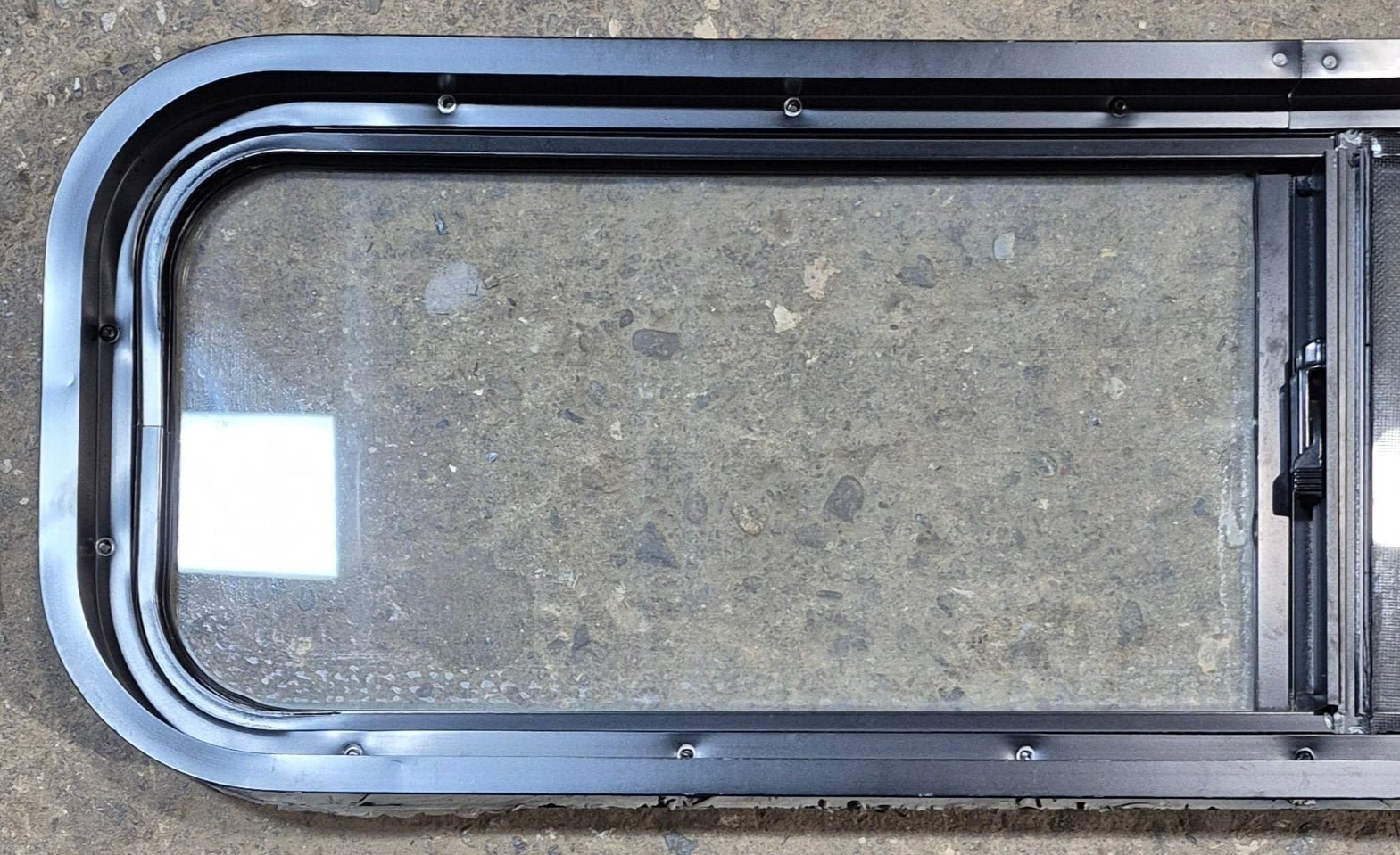 Used Black Radius Opening Window : 42 1/4