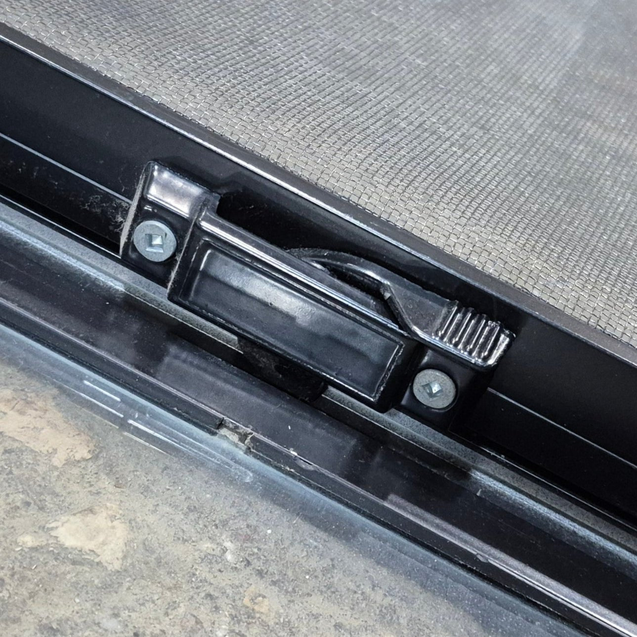 Used Black Radius Opening Window : 42 1/4