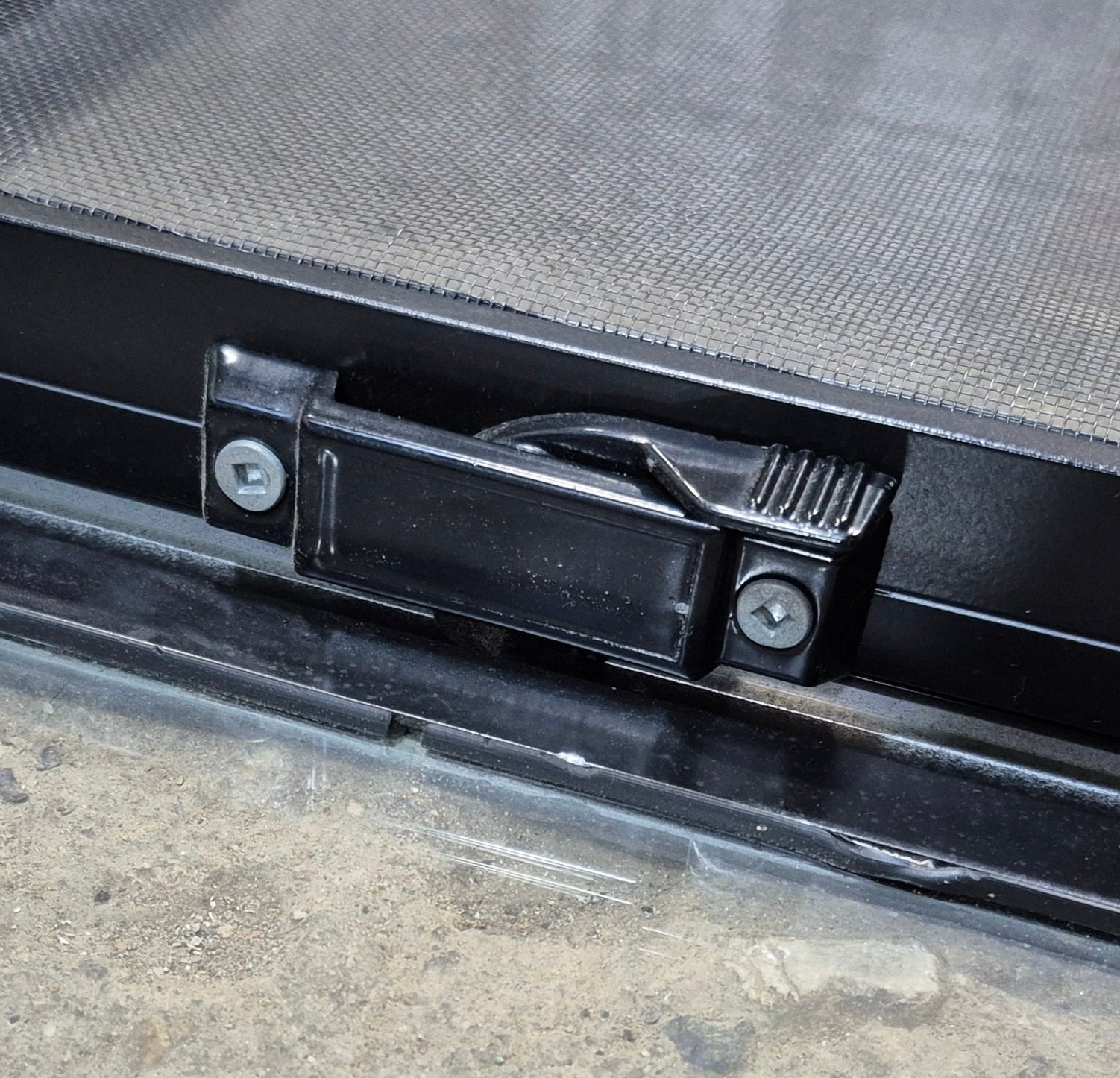 Used Black Radius Opening Window : 42 1/4