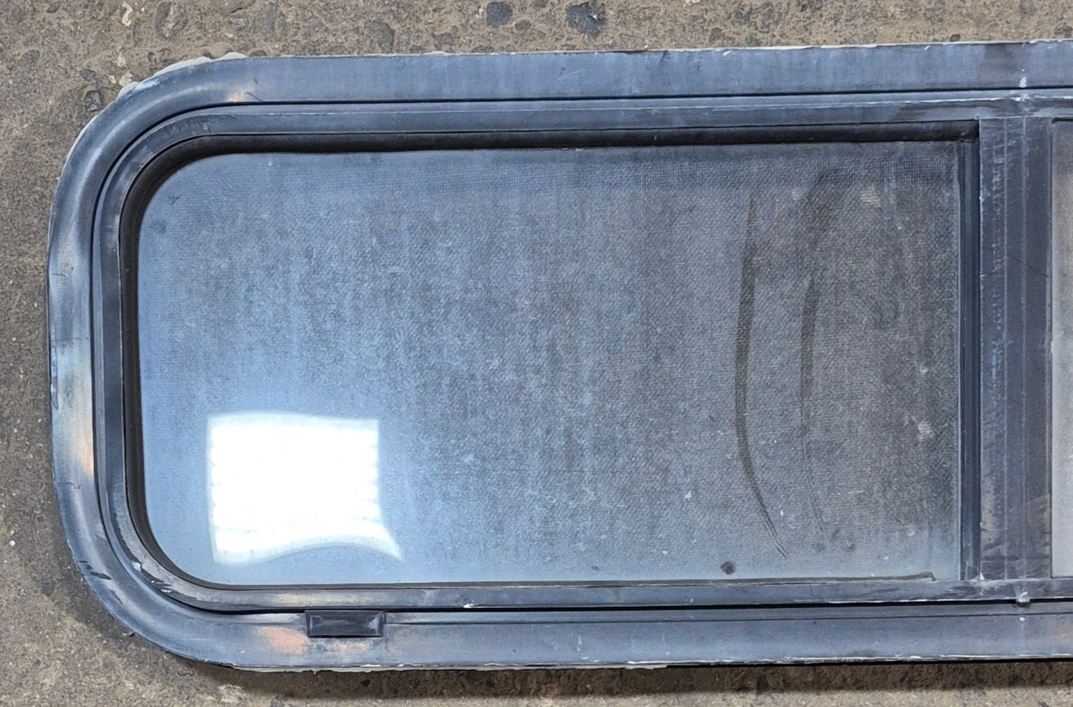 Used Black Radius Opening Window : 42 1/4