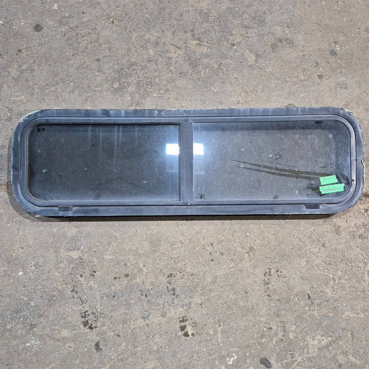 Used Black Radius Opening Window - 42 X 11.75 X 2 - Young Farts RV Parts