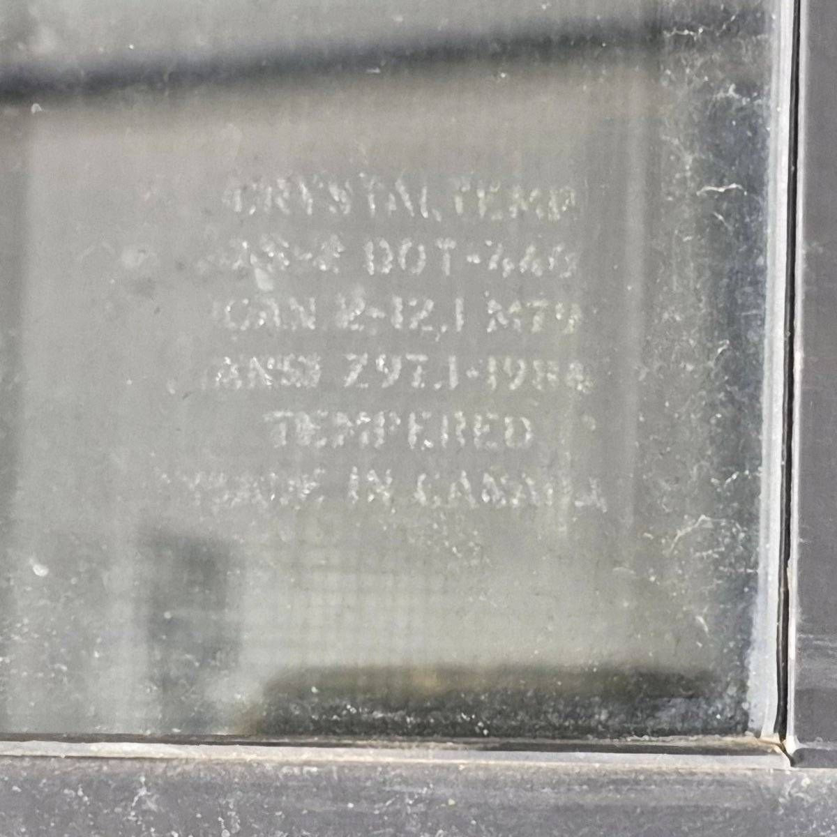 Used Black Radius Opening Window - 42 X 11.75 X 2 - Young Farts RV Parts