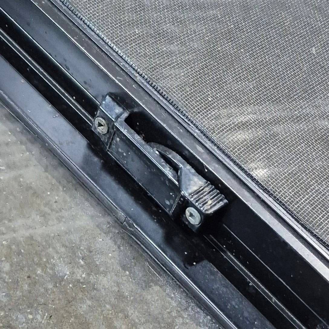 Used Black Radius Opening Window - 44 1/4 X 23 3/4 X 2 - Young Farts RV Parts