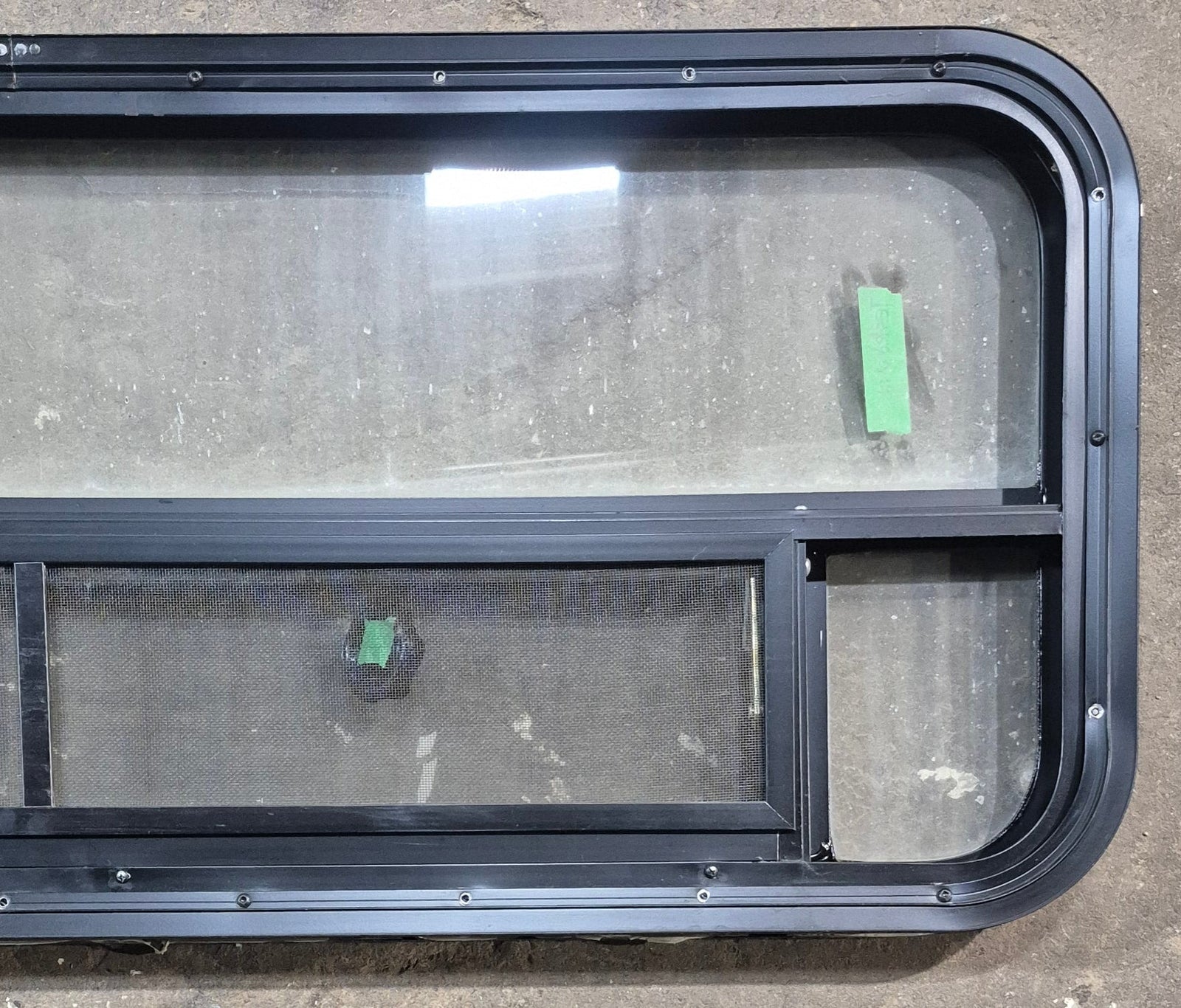 Used Black Radius Opening Window : 45 1/4