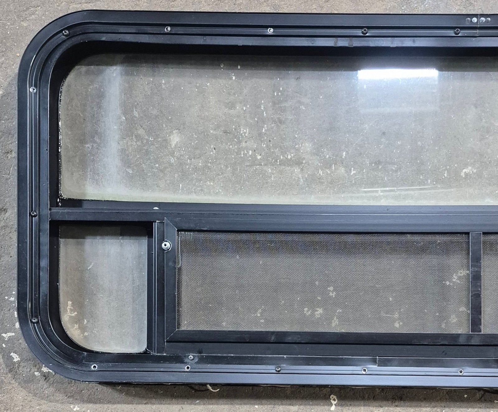 Used Black Radius Opening Window : 45 1/4