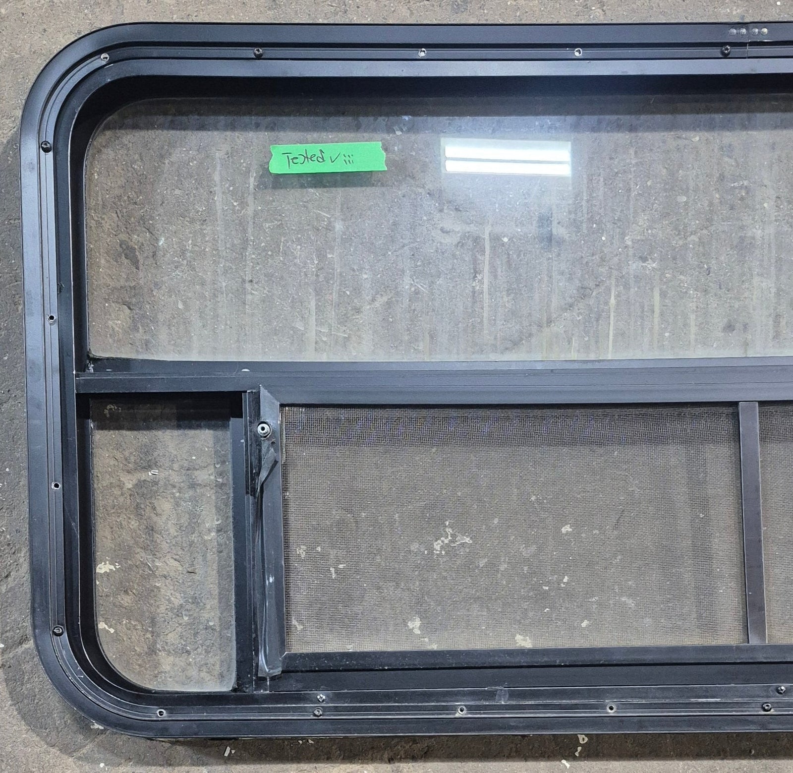 Used Black Radius Opening Window : 45 1/4