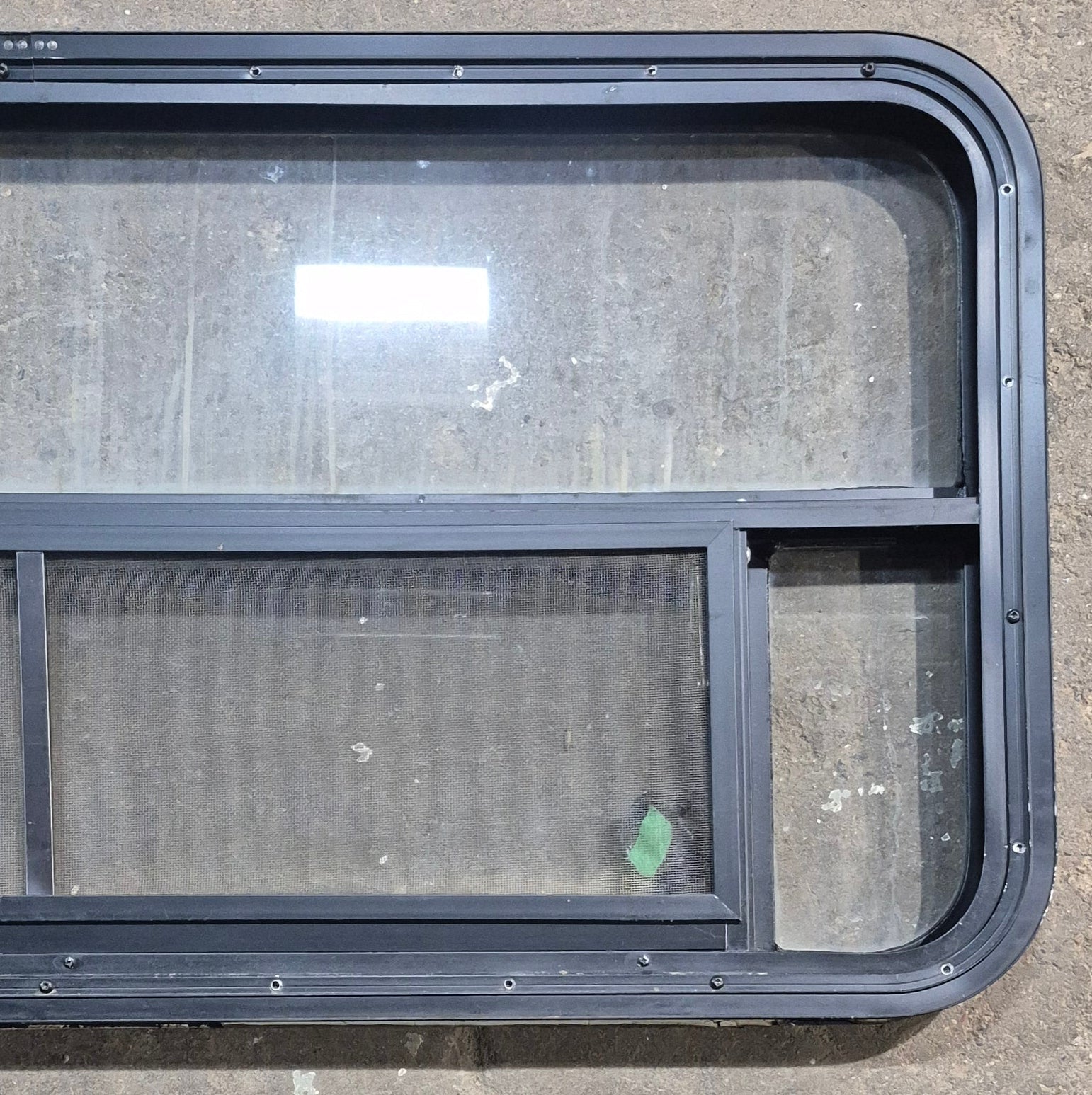 Used Black Radius Opening Window : 45 1/4