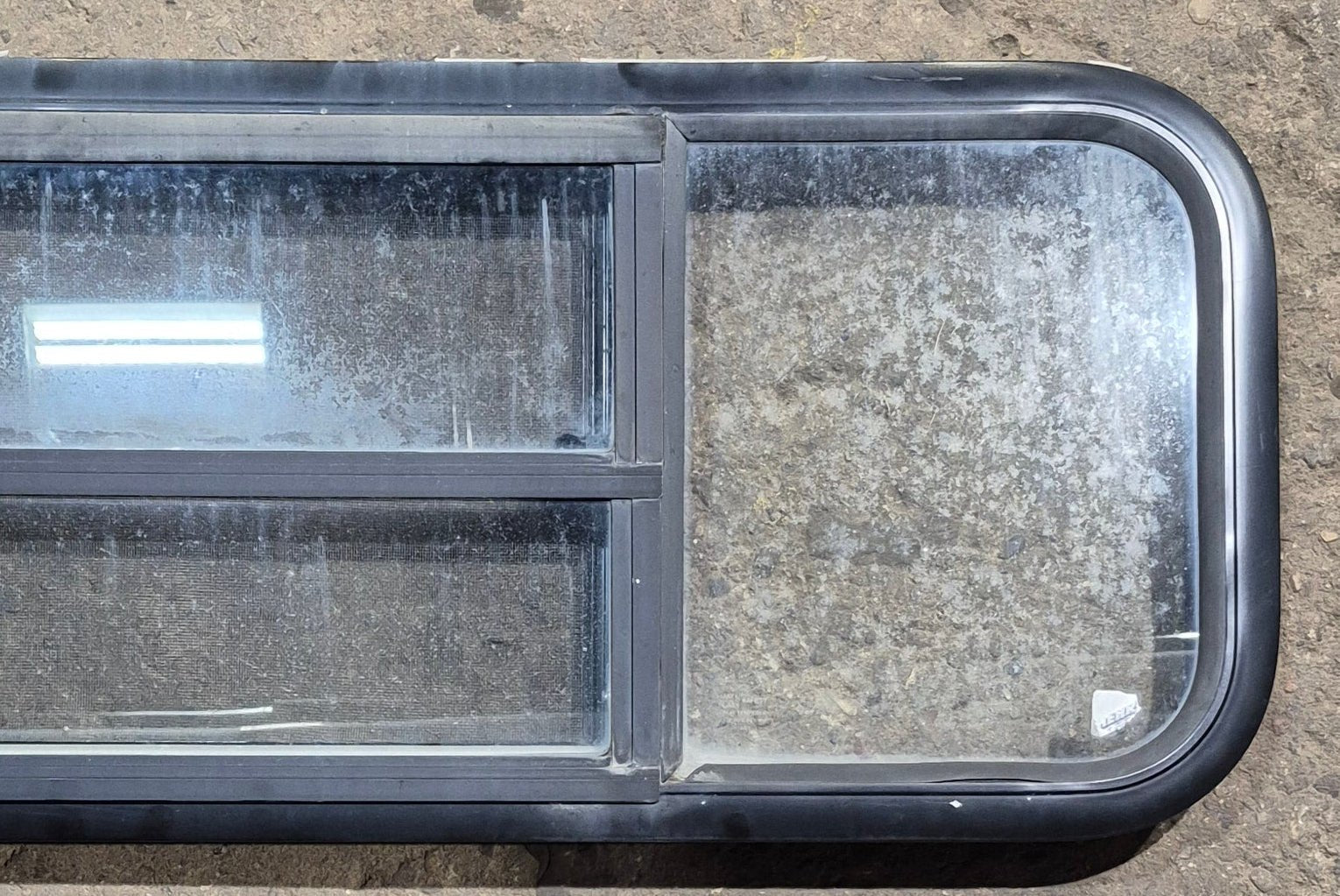 Used Black Radius Opening Window : 47 1/2