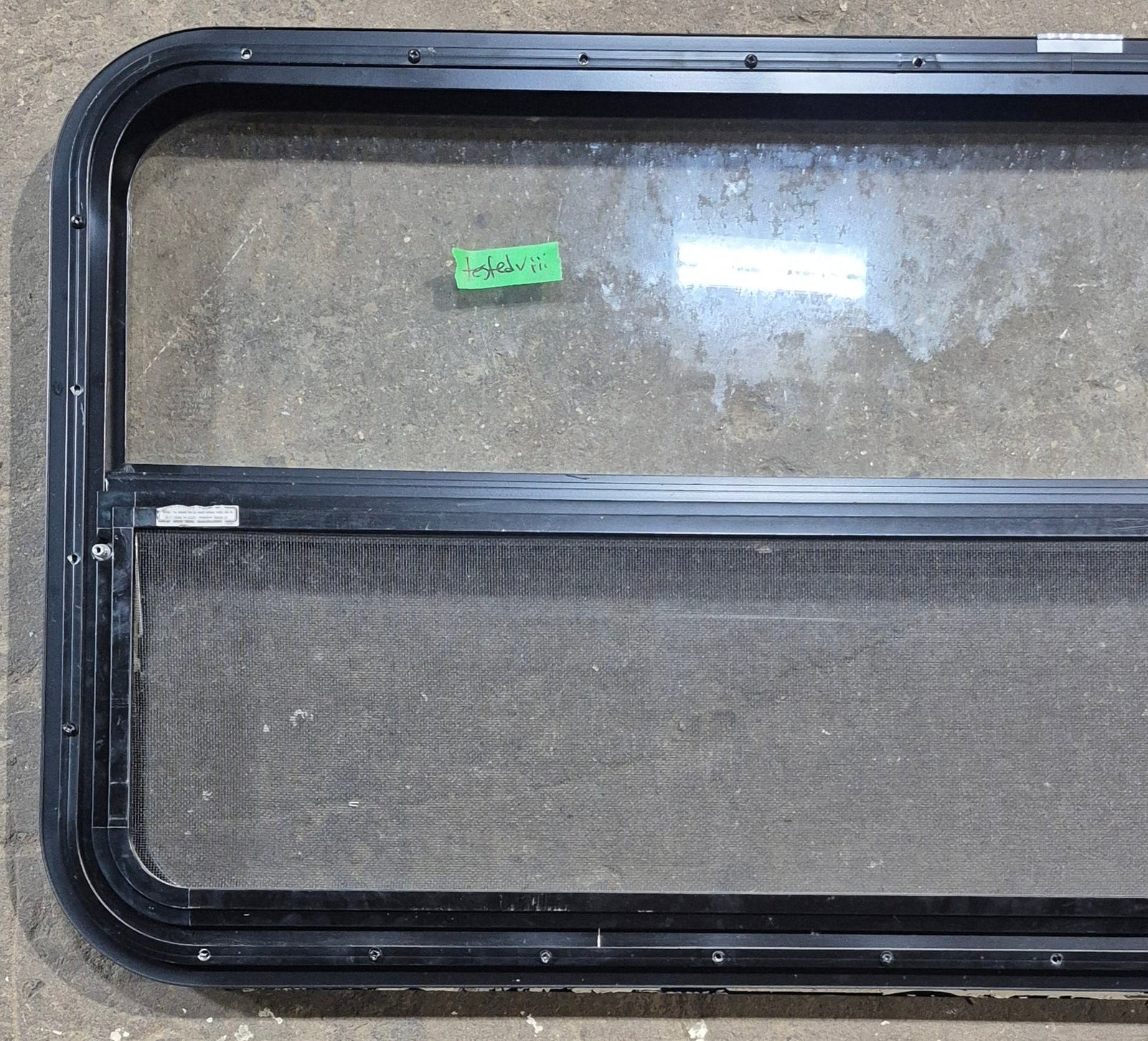 Used Black Radius Opening Window : 47 1/2