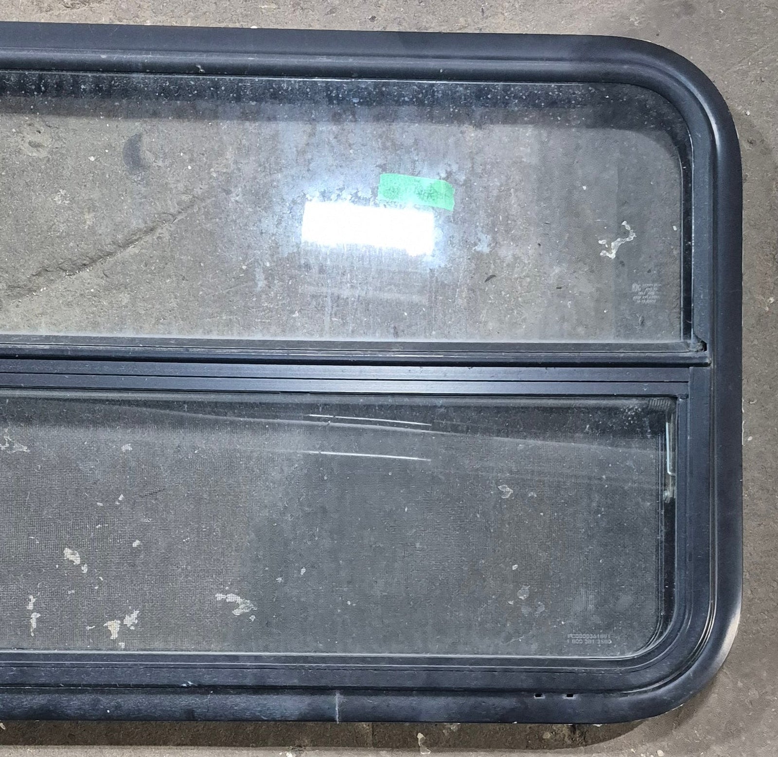 Used Black Radius Opening Window : 47 1/2
