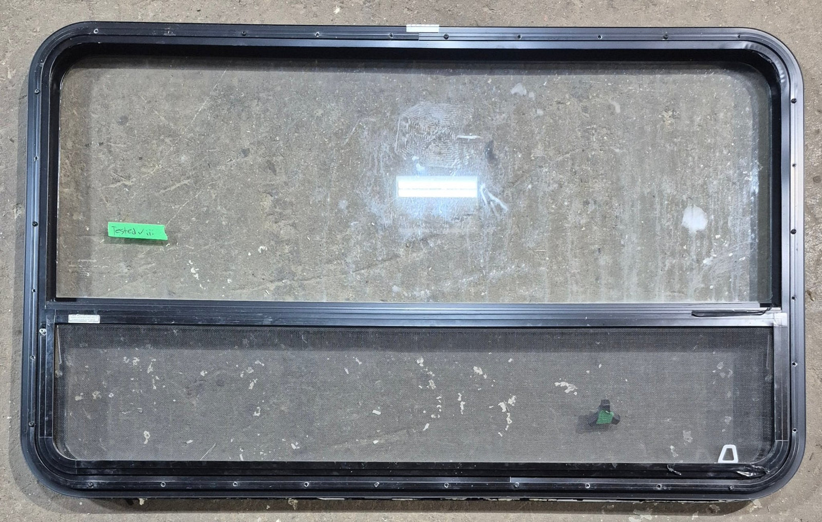 Used Black Radius Opening Window : 47 1/2