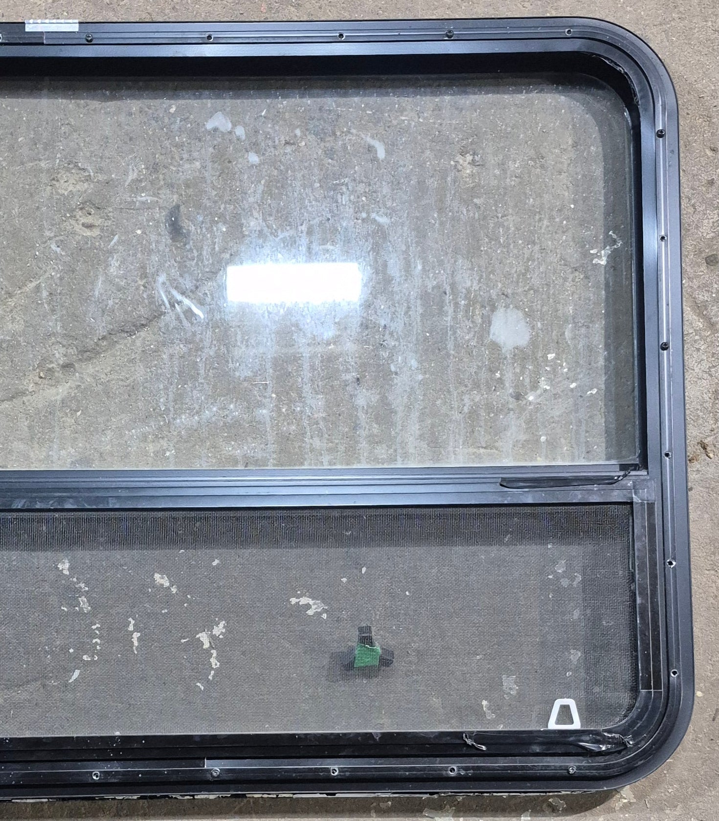 Used Black Radius Opening Window : 47 1/2
