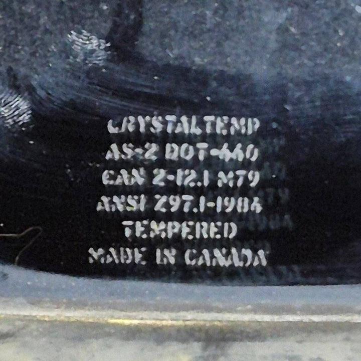 Used Black Radius Opening Window - 47 1/2" X 17 1/2" X 1 7/8" - Young Farts RV Parts