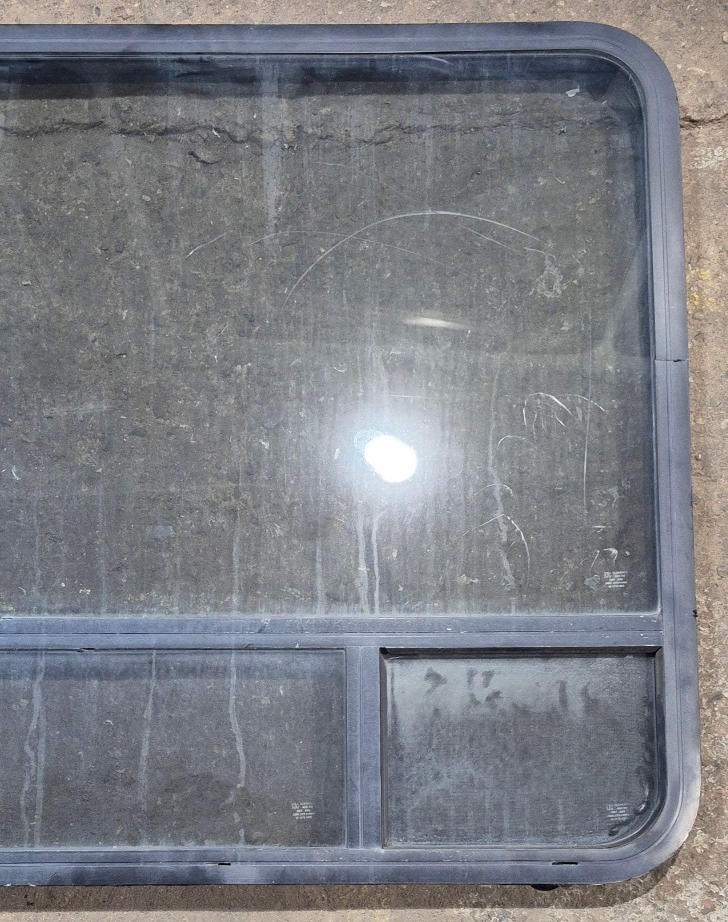 Used Black Radius Opening Window : 47 1/4