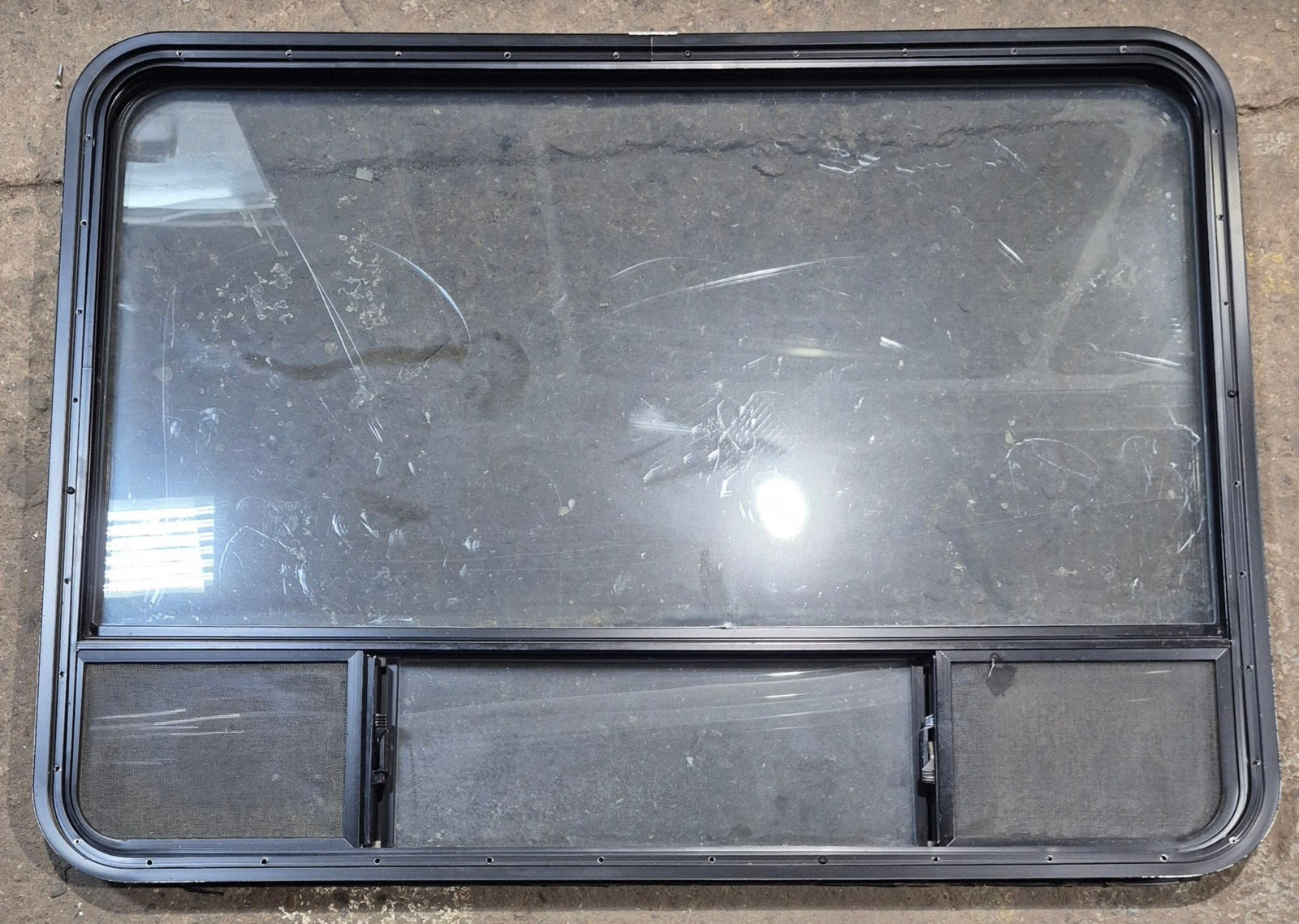Used Black Radius Opening Window : 47 1/4