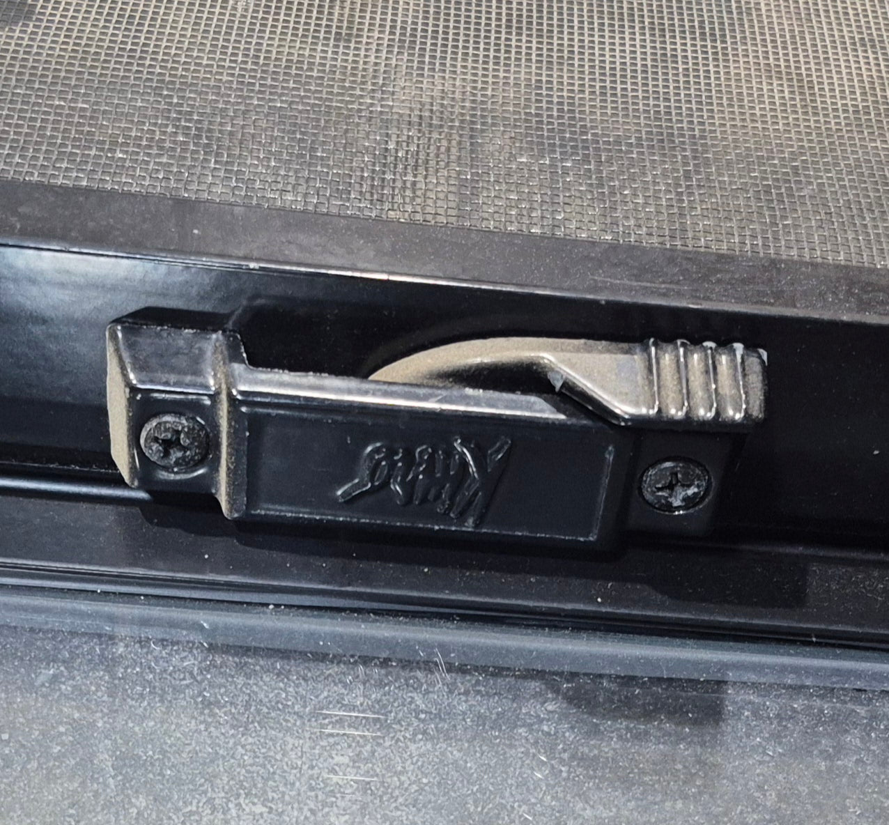 Used Black Radius Opening Window : 47 1/4