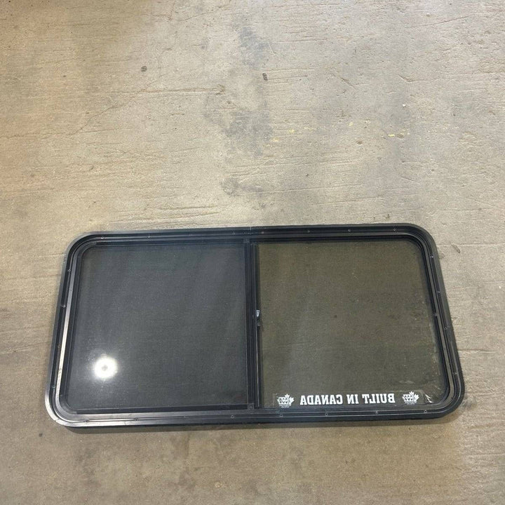 Used Black Radius Opening Window - 47.75 X 23.875 X 1.75 - Young Farts RV Parts