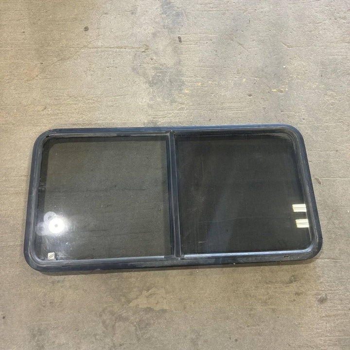 Used Black Radius Opening Window - 47.75 X 24.75 X 1.875 - Young Farts RV Parts
