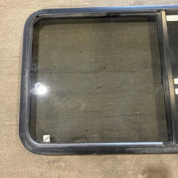 Used Black Radius Opening Window - 47.75 X 24.75 X 1.875 - Young Farts RV Parts