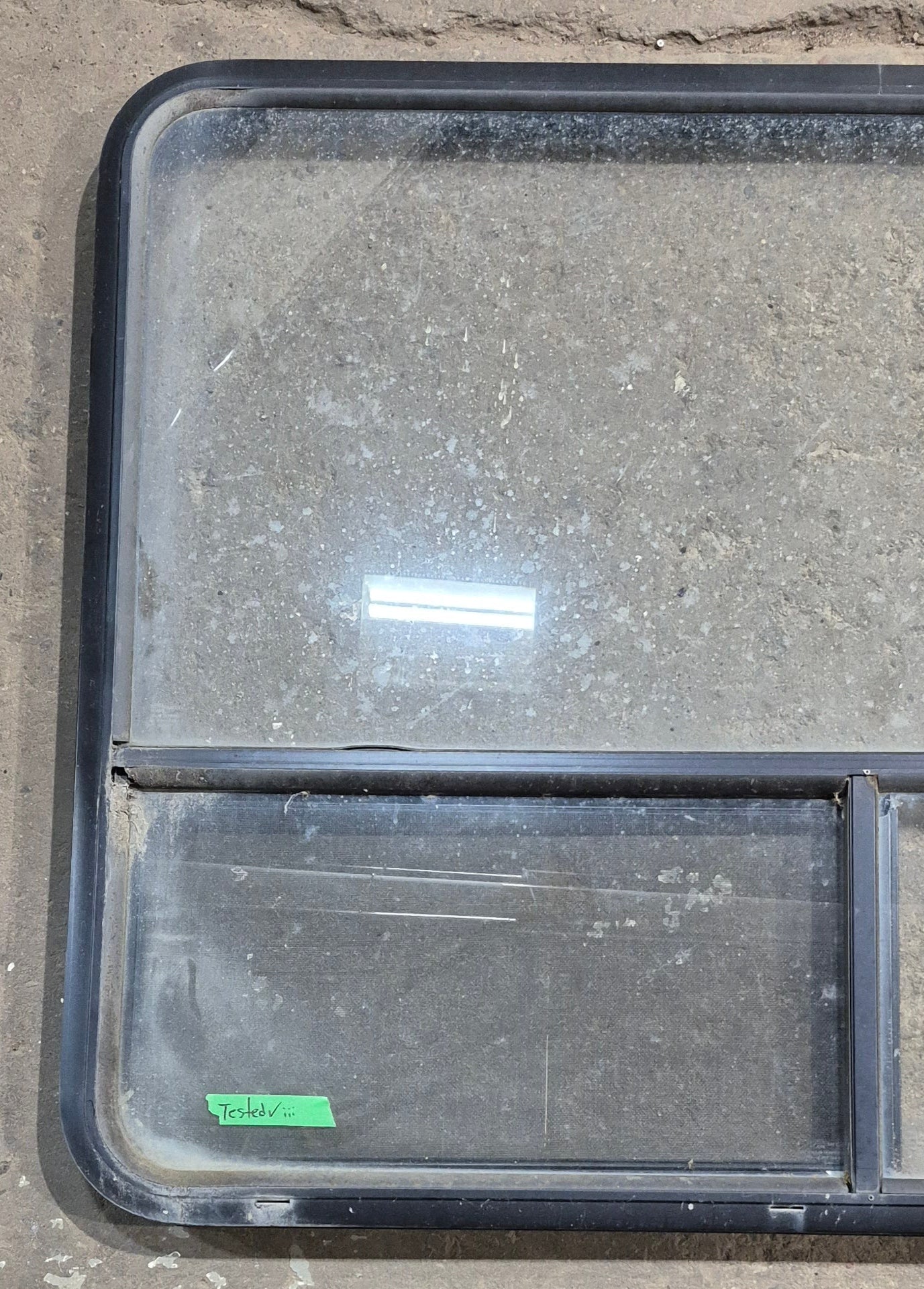 Used Black Radius Opening Window : 48 1/4