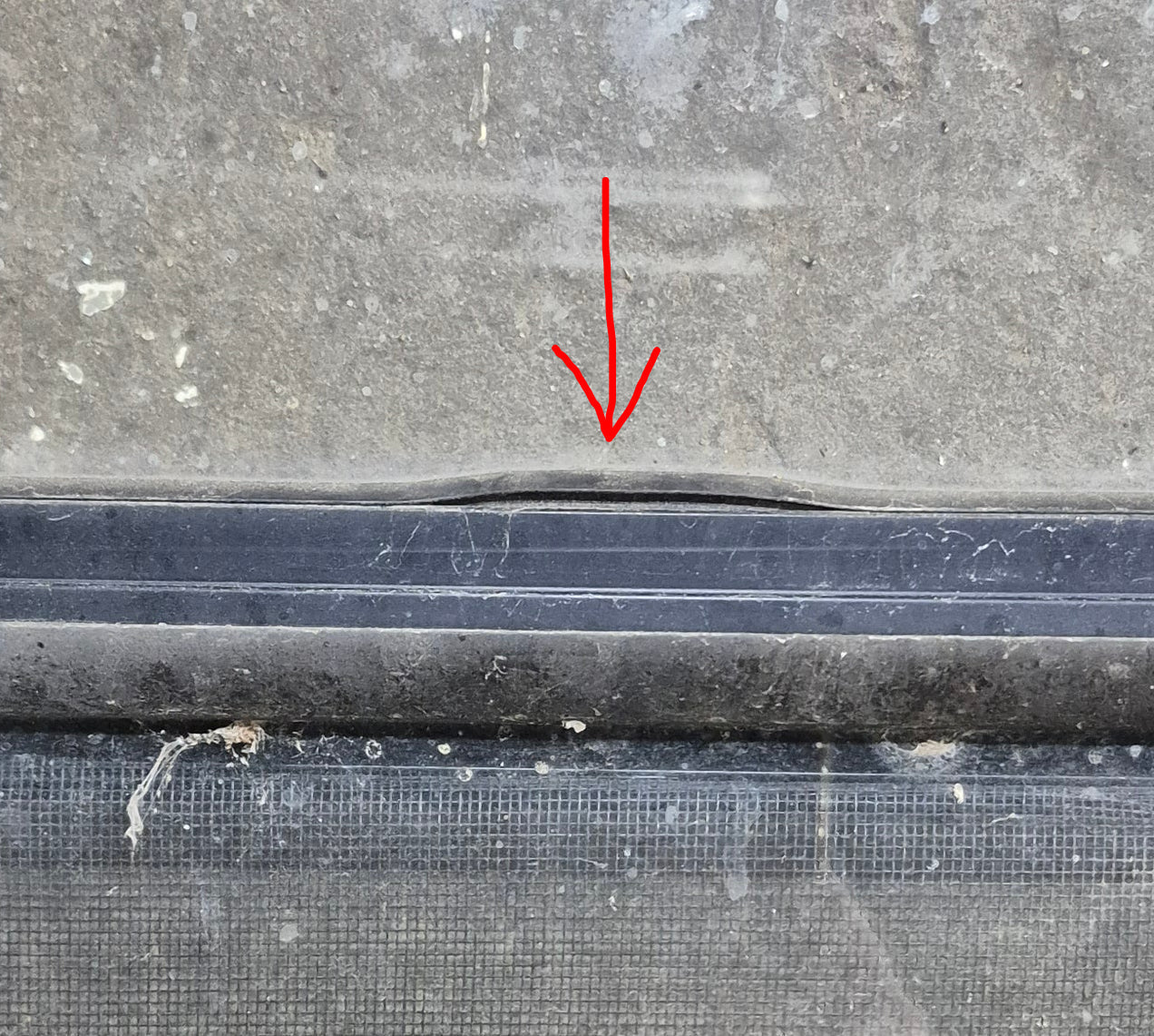 Used Black Radius Opening Window : 48 1/4
