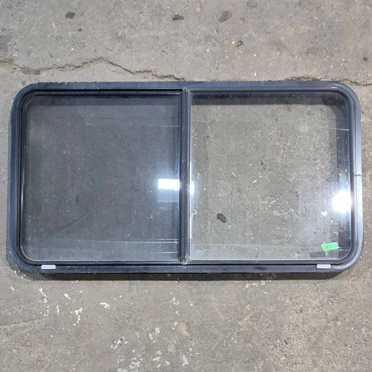 Used Black Radius Opening Window - 48.25 X 25.75 X 1.75 - Young Farts RV Parts