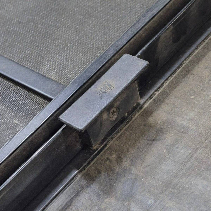 Used Black Radius Opening Window - 53 1/2" X 35 1/2" X 1 1/4" - Young Farts RV Parts