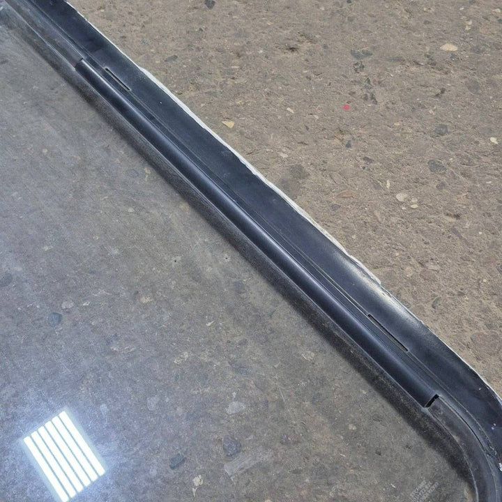 Used Black Radius Opening Window - 53 1/2" X 35 1/2" X 1 1/4" - Young Farts RV Parts