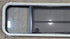Used Black Radius Opening Window : 59 1/2" W x 14 3/4" H x 1 3/4" - Young Farts RV Parts