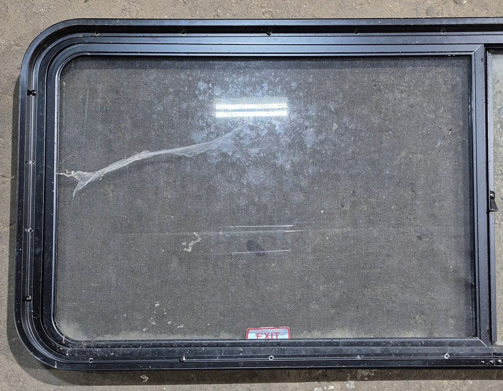 Used Black Radius Opening Window : 60 1/4