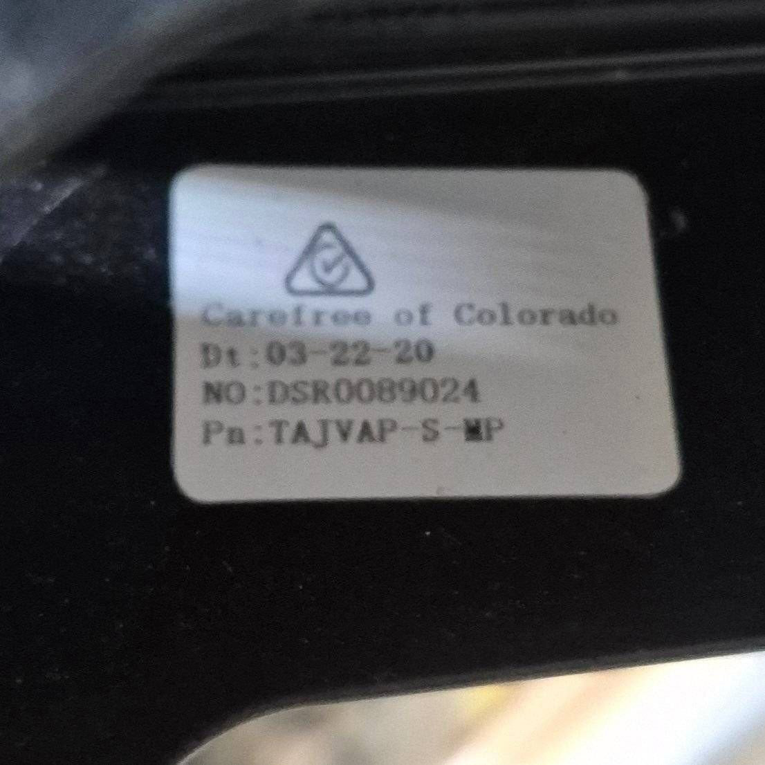 Used Carefree Awning Arm, Drive (Front) Powered, Black, 54