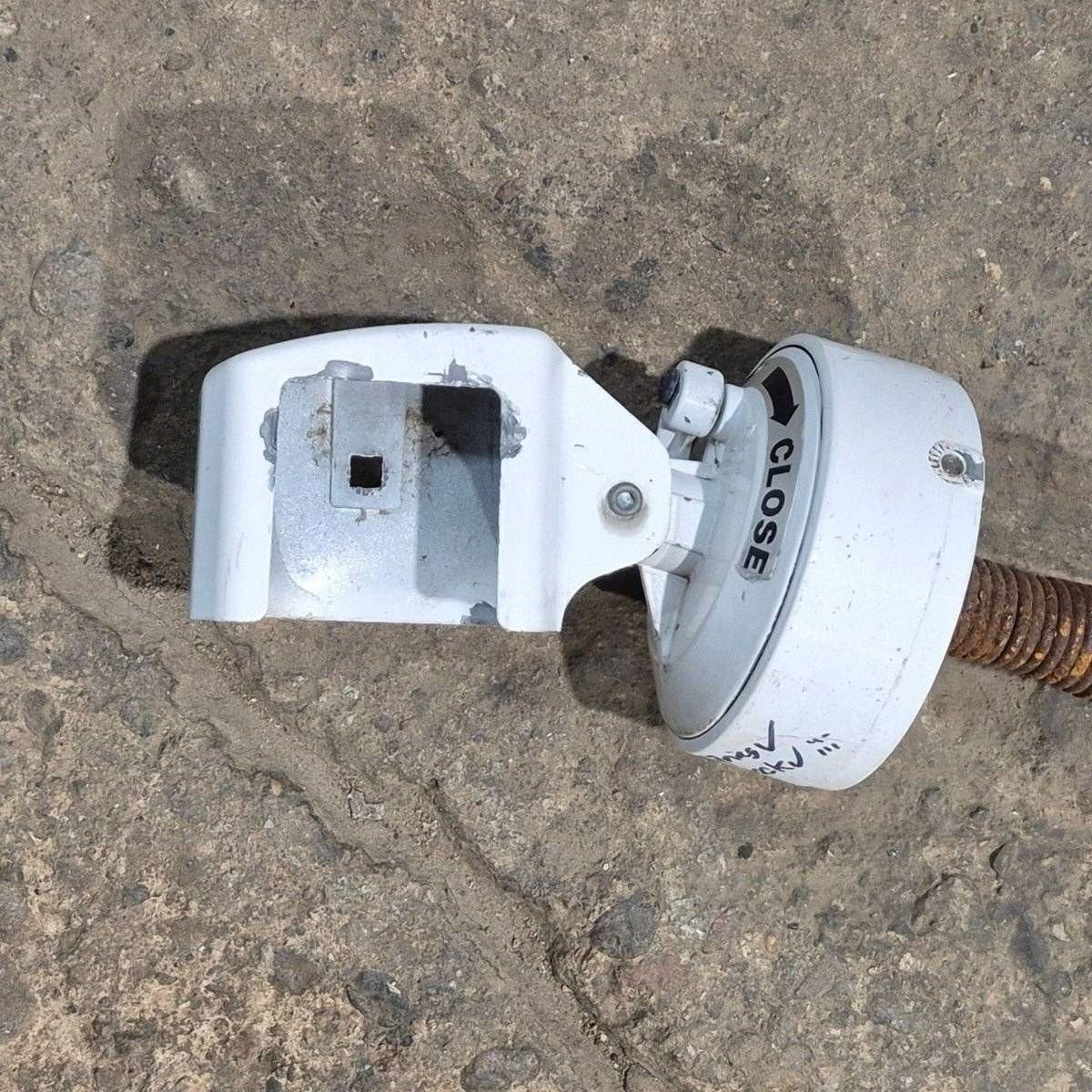 Used Carefree Awning Spring Torsion Assembly, Right Hand, With Lock - R00926WHT - A - Young Farts RV Parts