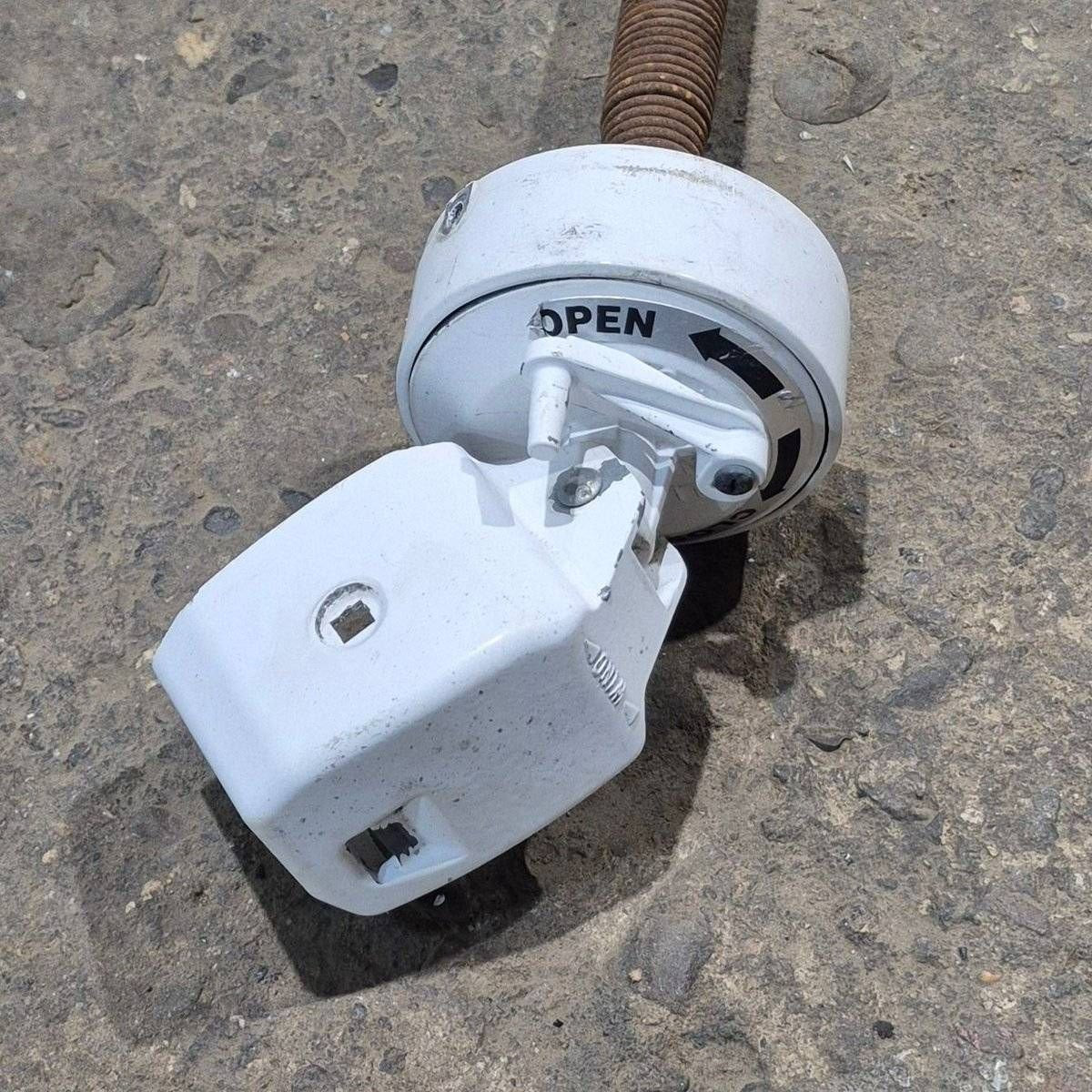 Used Carefree Awning Spring Torsion Assembly, Right Hand, With Lock - R00926WHT - A - Young Farts RV Parts