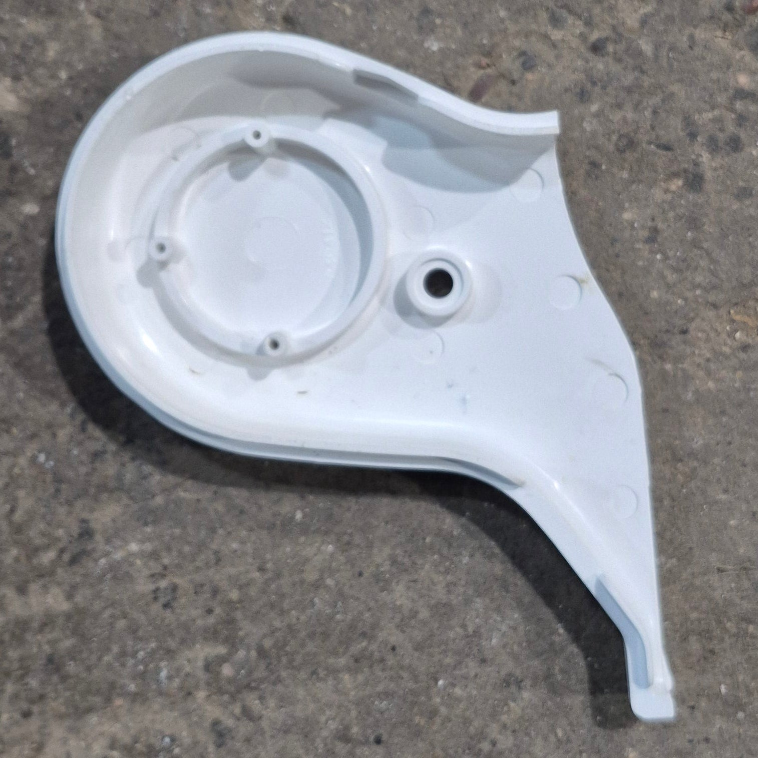 Used Carefree Sideout Kover II SOK II End Cap, Left Side - R00900WHT - Young Farts RV Parts