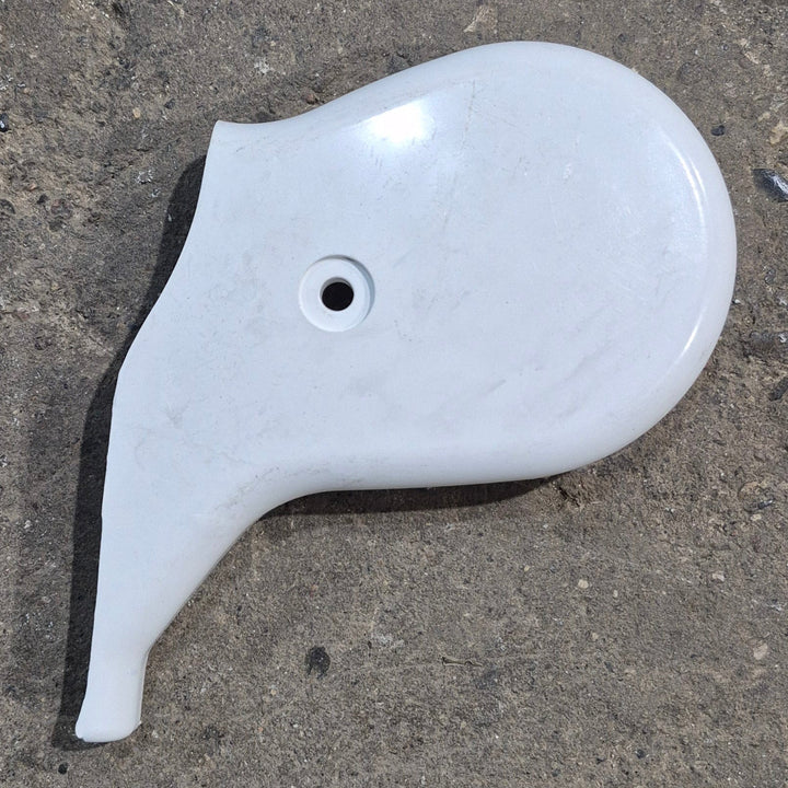 Used Carefree Sideout Kover II SOK II End Cap, Left Side - R00900WHT - Young Farts RV Parts