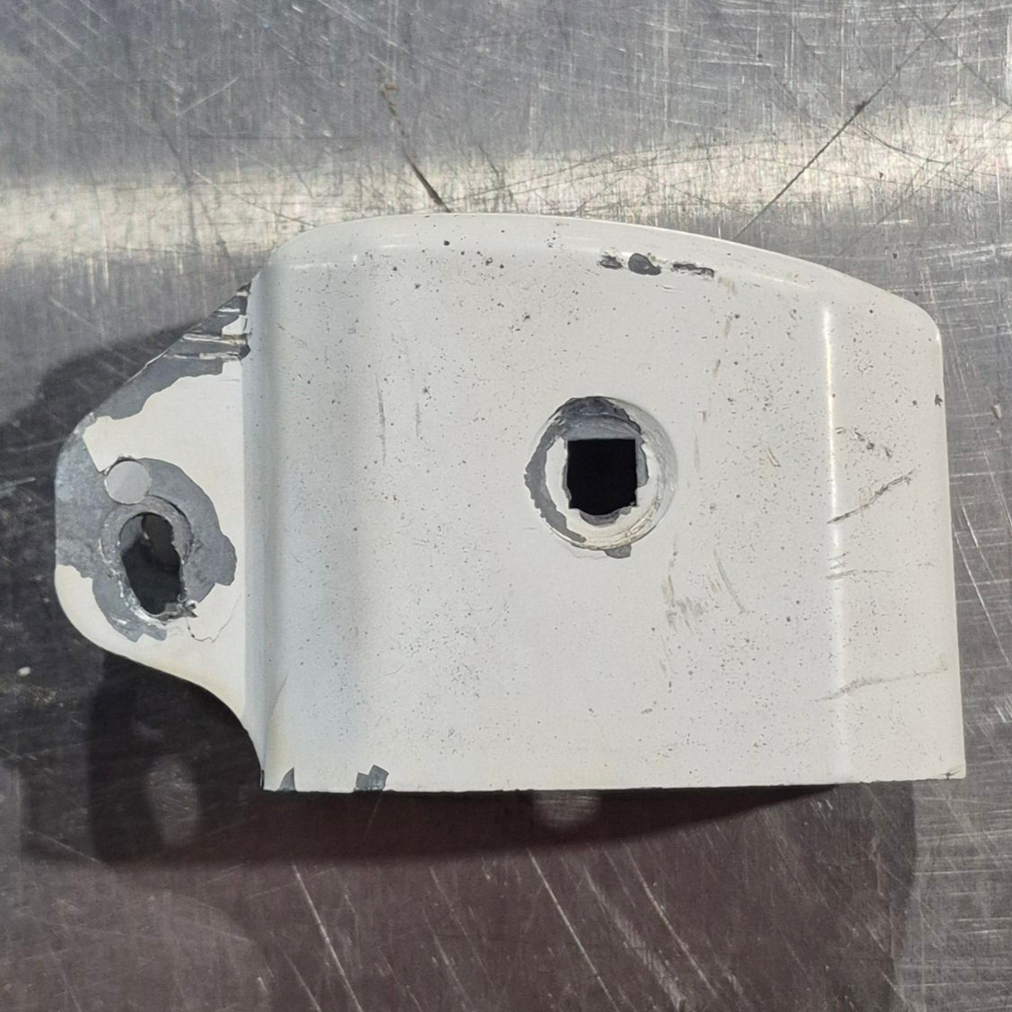 Used Carefree Torsion Assembly End Cap, Right Hand, White - Young Farts RV Parts