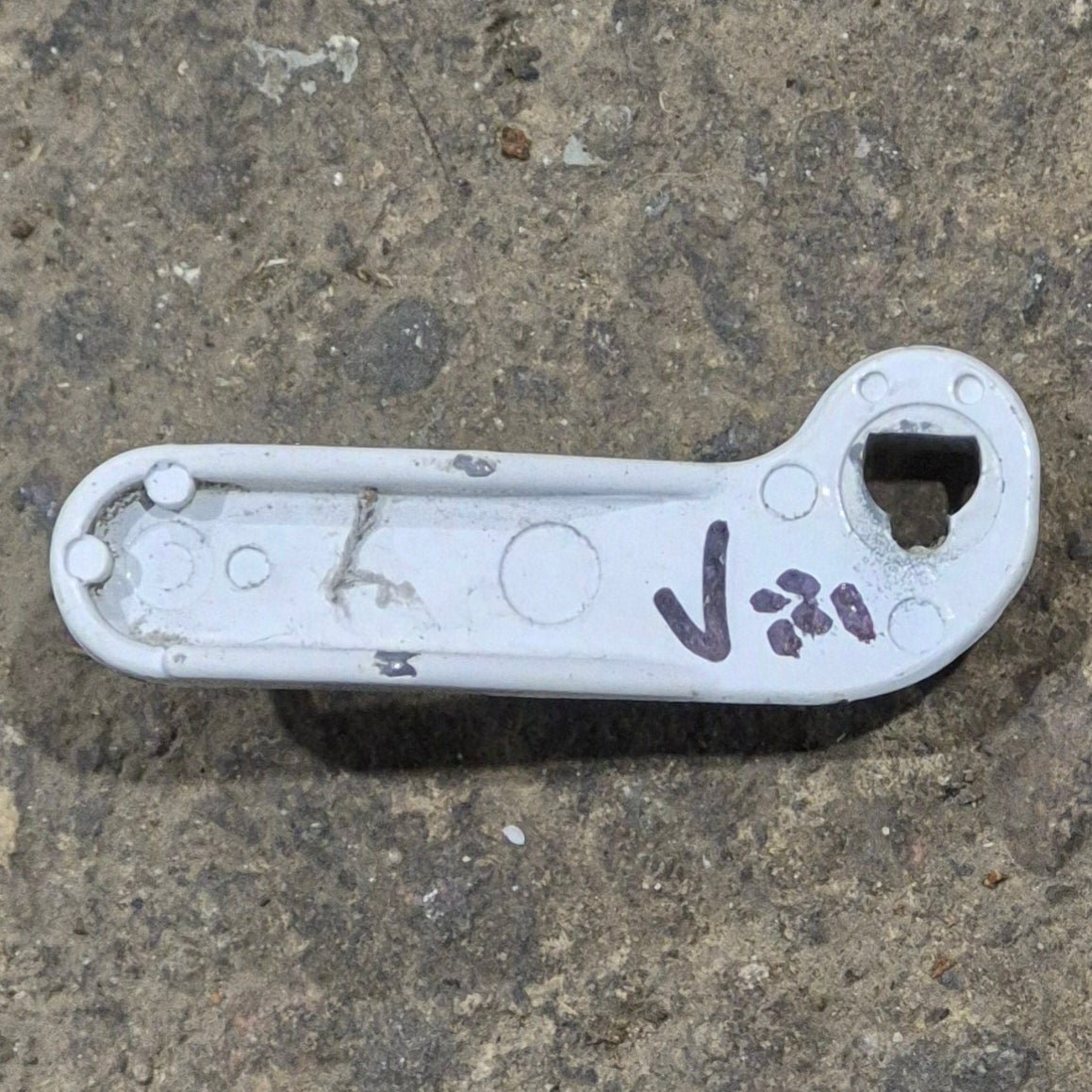 Used Carefree Torsion Assembly Spring Lock, Right Hand, White - Young Farts RV Parts