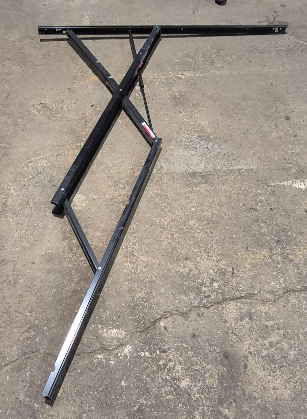 Used Carefree Travel'R Power Awning Arm, Standard LH Idler (Non - Power Side), 66 1/2", Adjustable Pitch - R001643BLK - Young Farts RV Parts