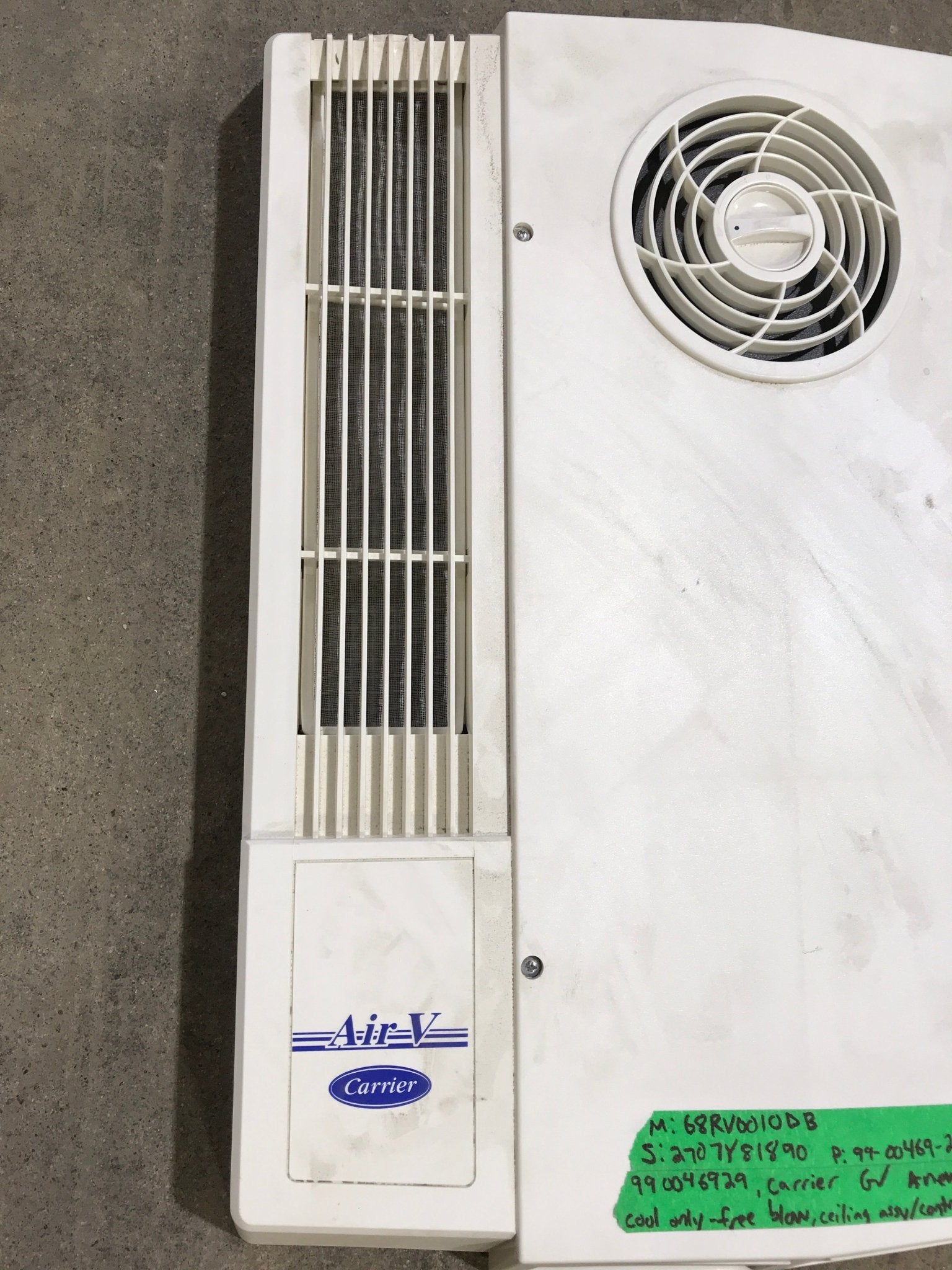 Used Carrier Air - V A/C Ceiling Assembly 99 - 00469 - 29 - Young Farts RV Parts