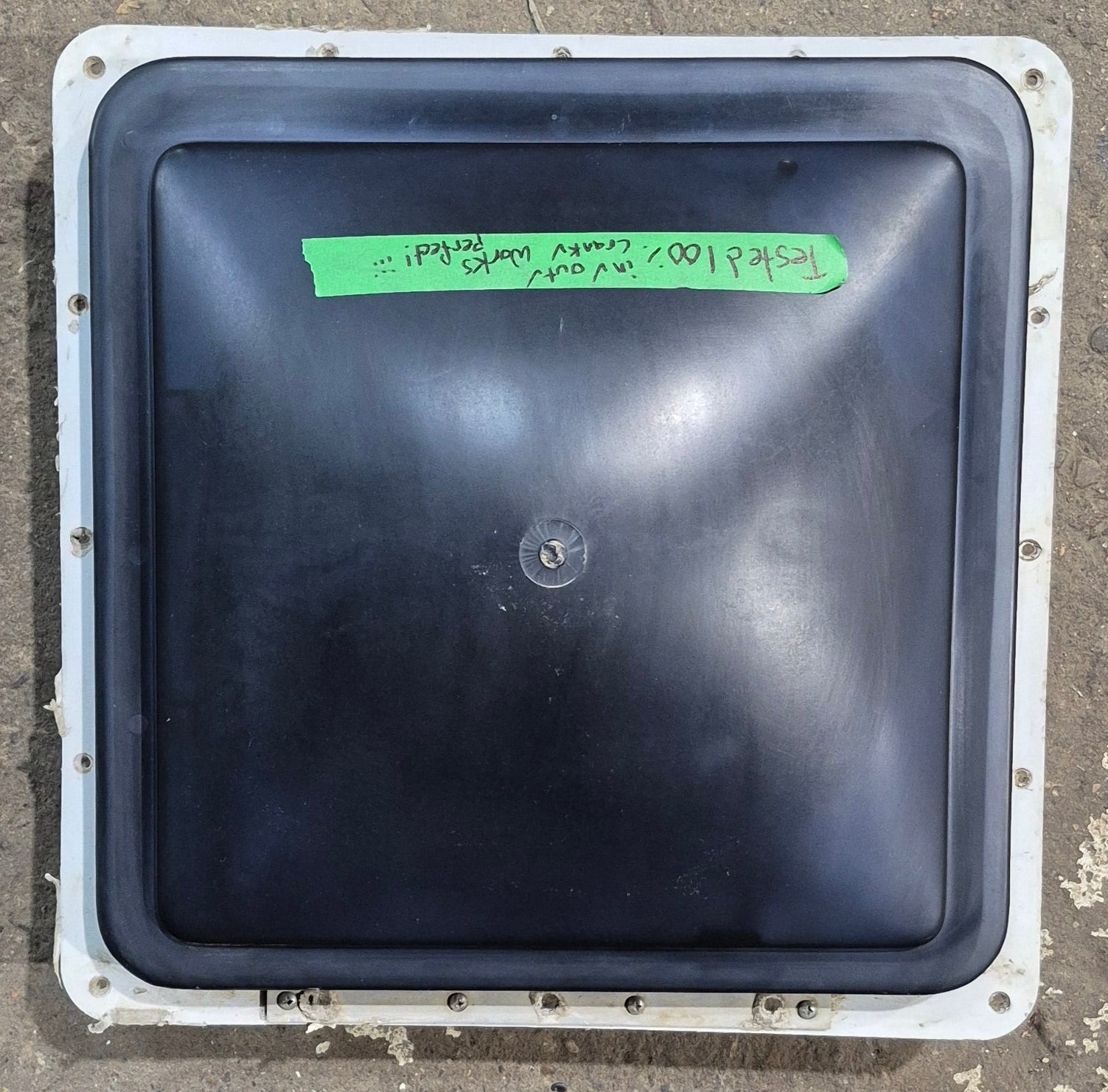 Used Complete Bathroom Fan Vent, 12V - 13 1/2