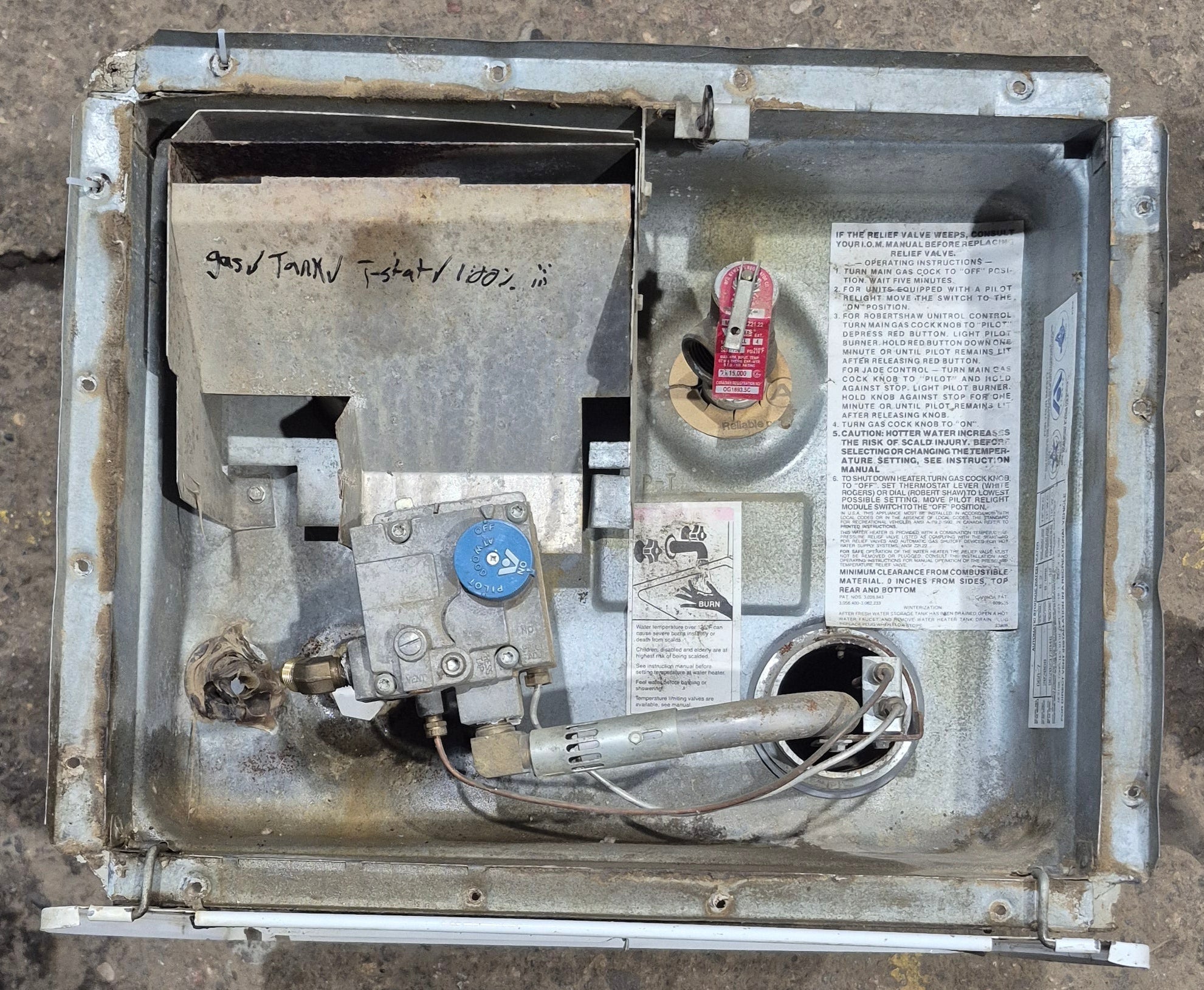 Used Complete G6A - 7 Atwood Hot Water Heater 6 Gallon - Young Farts RV Parts