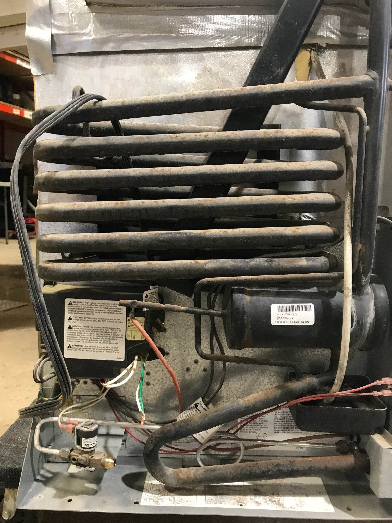 Used Complete Norcold Fridge, 2 - Way - N611L - Young Farts RV Parts