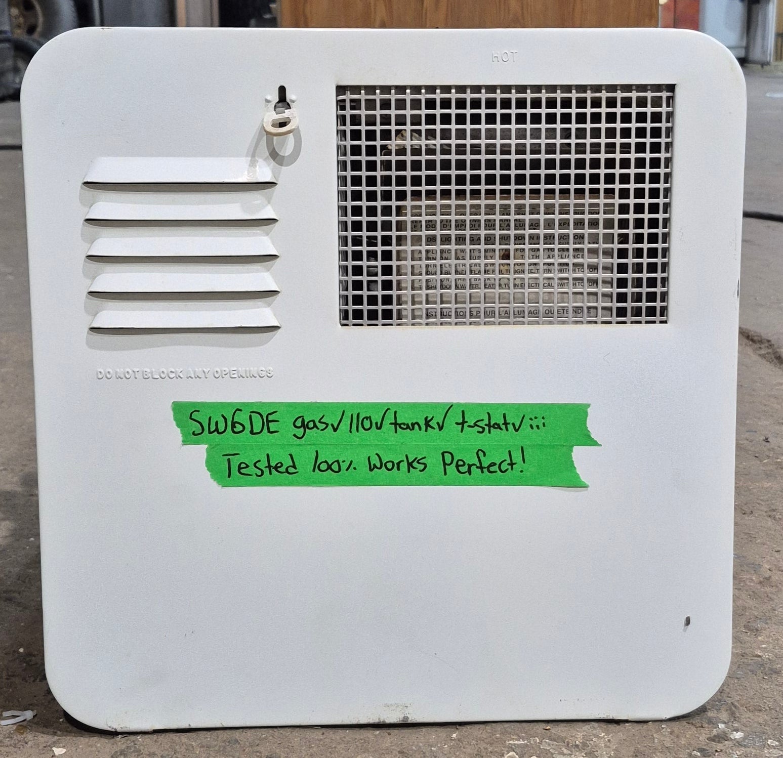 Used Complete Suburban Hot Water Heater, 6 Gal. - SW6DE - Young Farts RV Parts