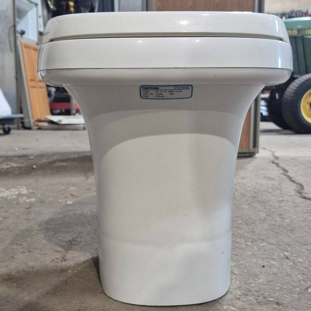 Used Complete Thetford Toilet, High Profile, Hand Flush - AQUA MAGIC IV , 24920 , AMIV - Young Farts RV Parts