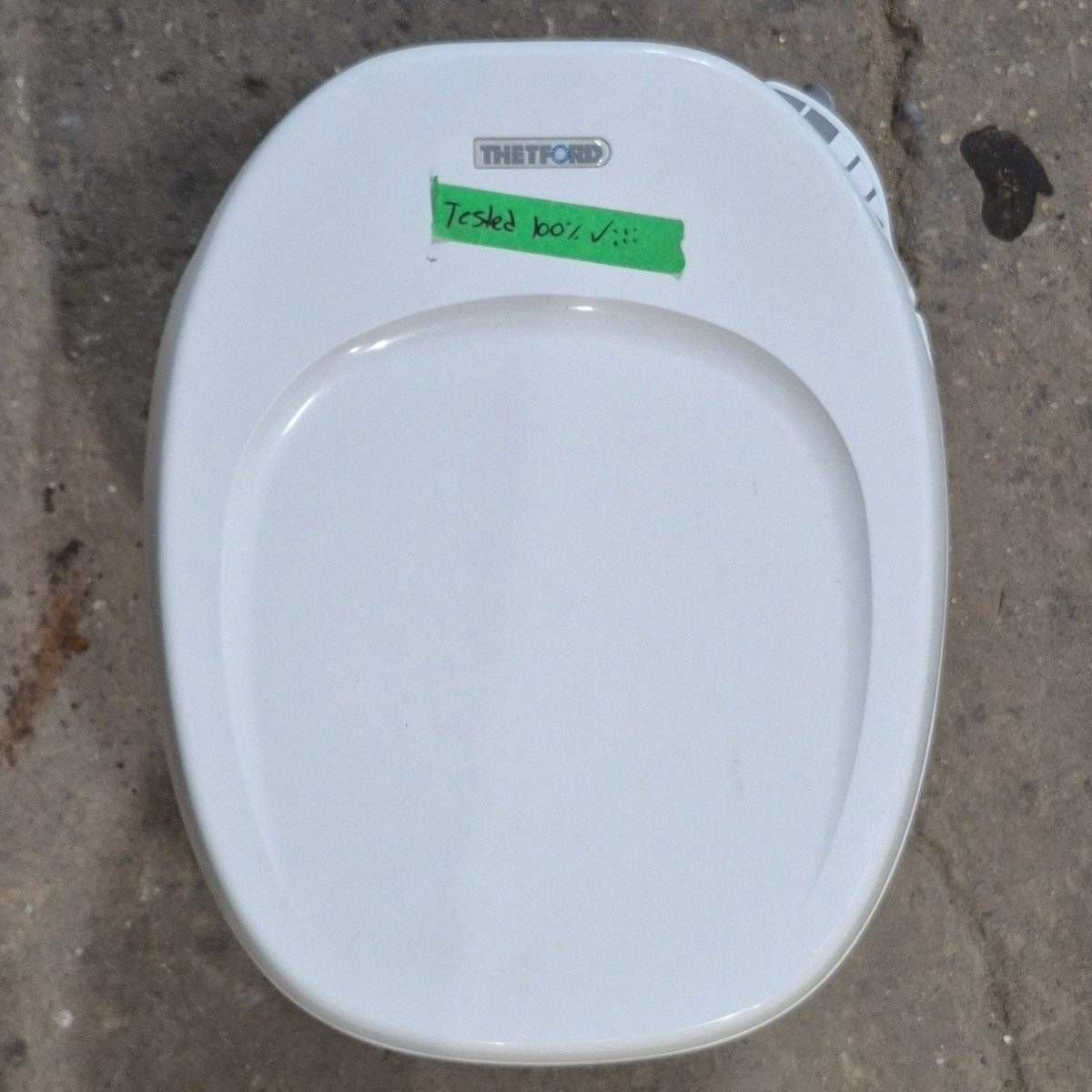 Used Complete Thetford Toilet, High Profile, Hand Flush - AQUA MAGIC IV , 24920 , AMIV - Young Farts RV Parts