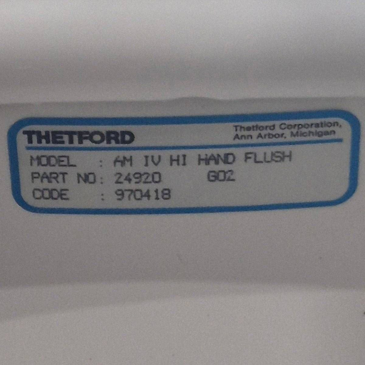 Used Complete Thetford Toilet, High Profile, Hand Flush - AQUA MAGIC IV , 24920 , AMIV - Young Farts RV Parts