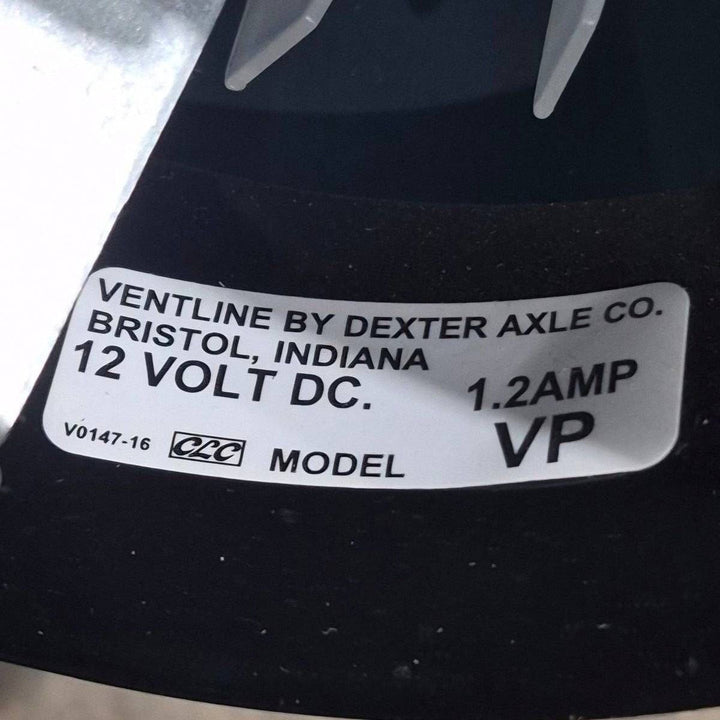 Used Complete Ventline Fan Vent, 12V, 6.5 X 6.5 X 1.5 - Vanair , VP - Young Farts RV Parts